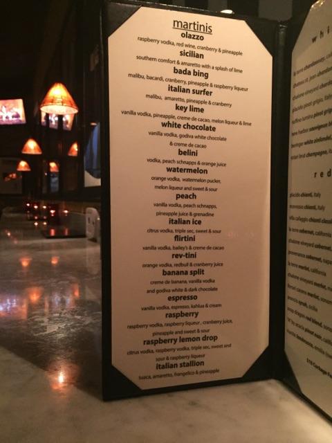 Martini List Picture